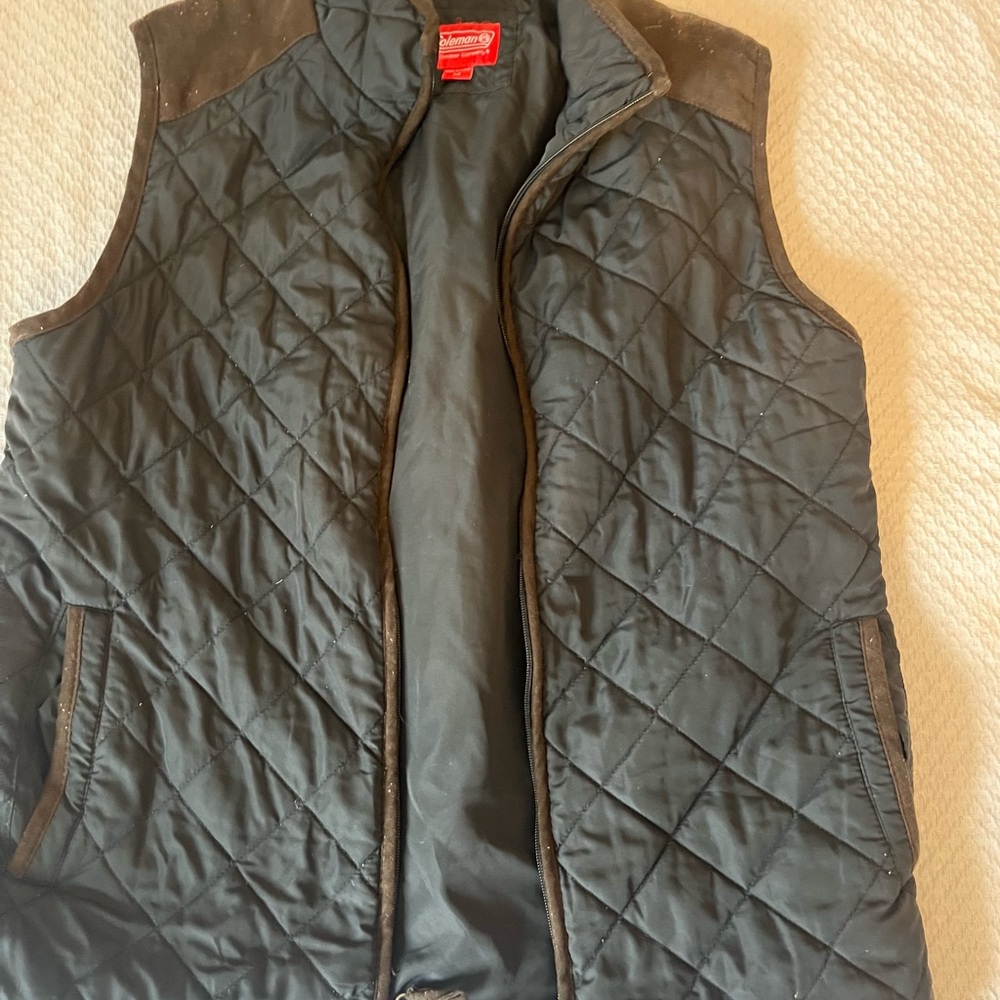 Men's Quilted Vest - navy blue